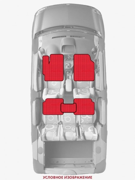 ЭВА коврики «Queen Lux» стандарт для Honda Fit EV